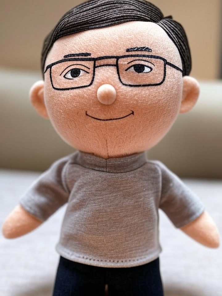 Bill Gates Plush Doll
